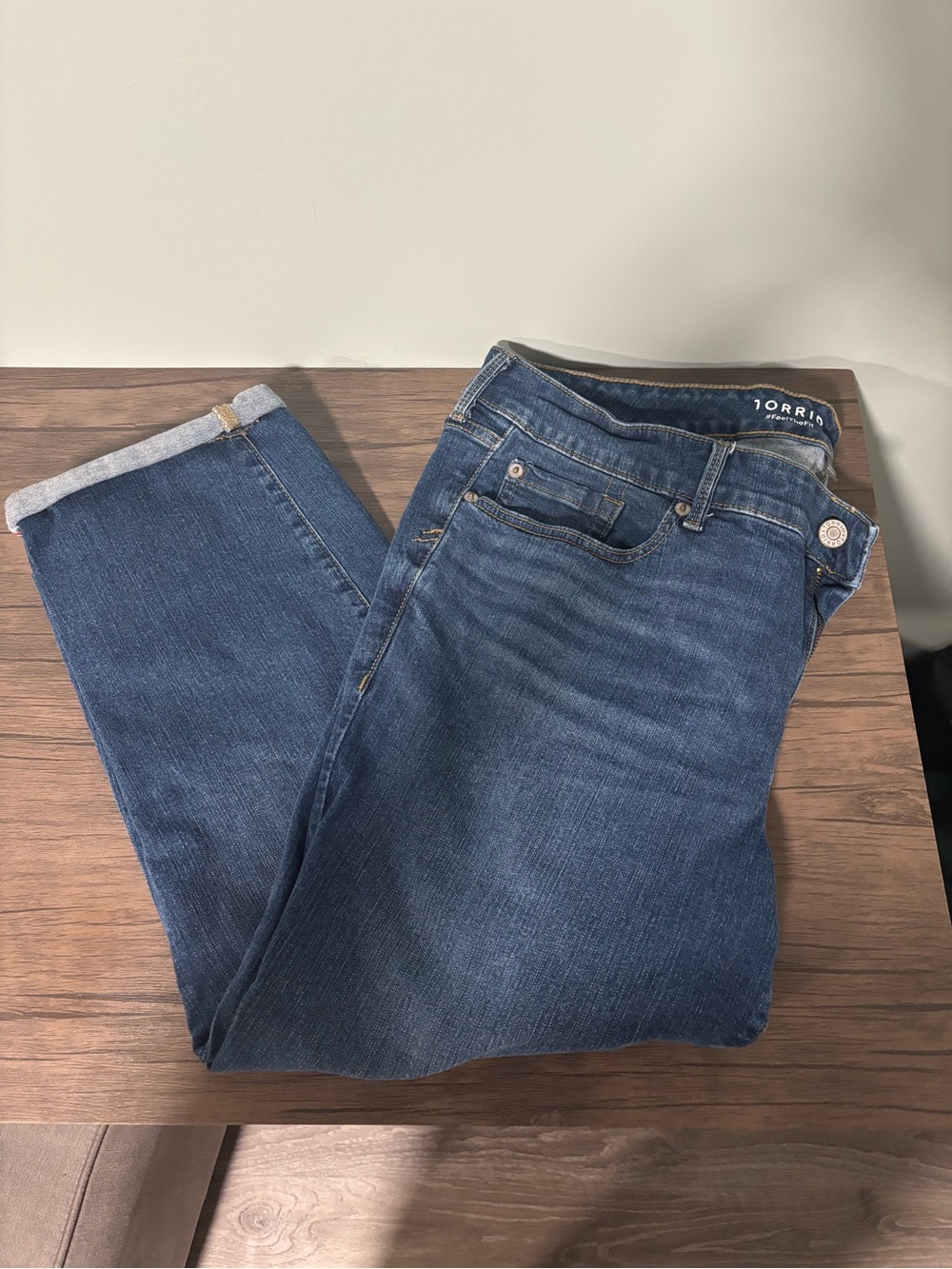 torrid Dark Blue Straight-Leg Women's Jeans